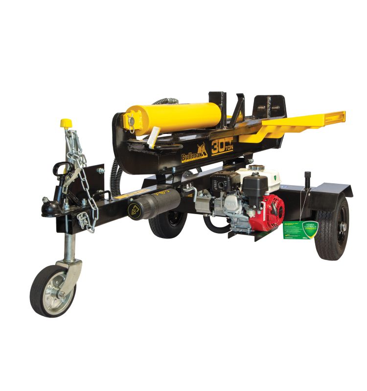Split hardwood with ease using the Bullmax 30 Ton Log Splitter (BMLS-H30T-2). Powered by the Honda GX200 4-stroke engine, featuring dual horizontal/vertical modes, fast cycle time, towable design, and rugged Australian build