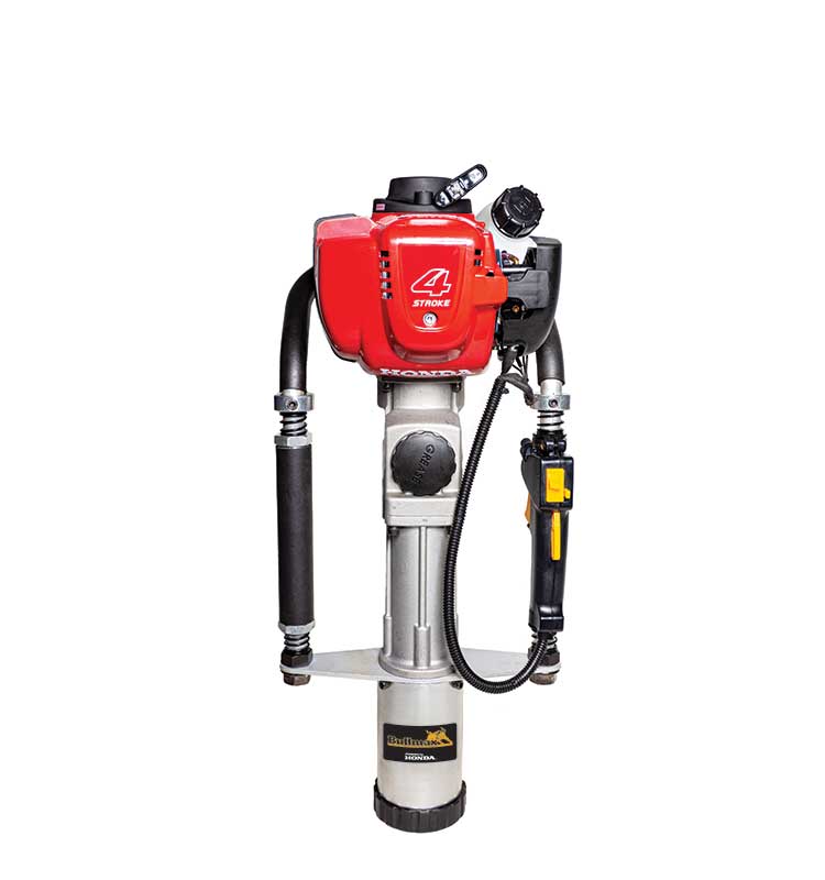 Buy the Bullmax BMPD-H35 4-Stroke Post Driver, powered by a Honda GX35 engine. Lightweight (12kg), anti-vibration handles, 4 interchangeable sleeve heads, custom carry case. Reconditioned ex-demo unit, tested in Australia.