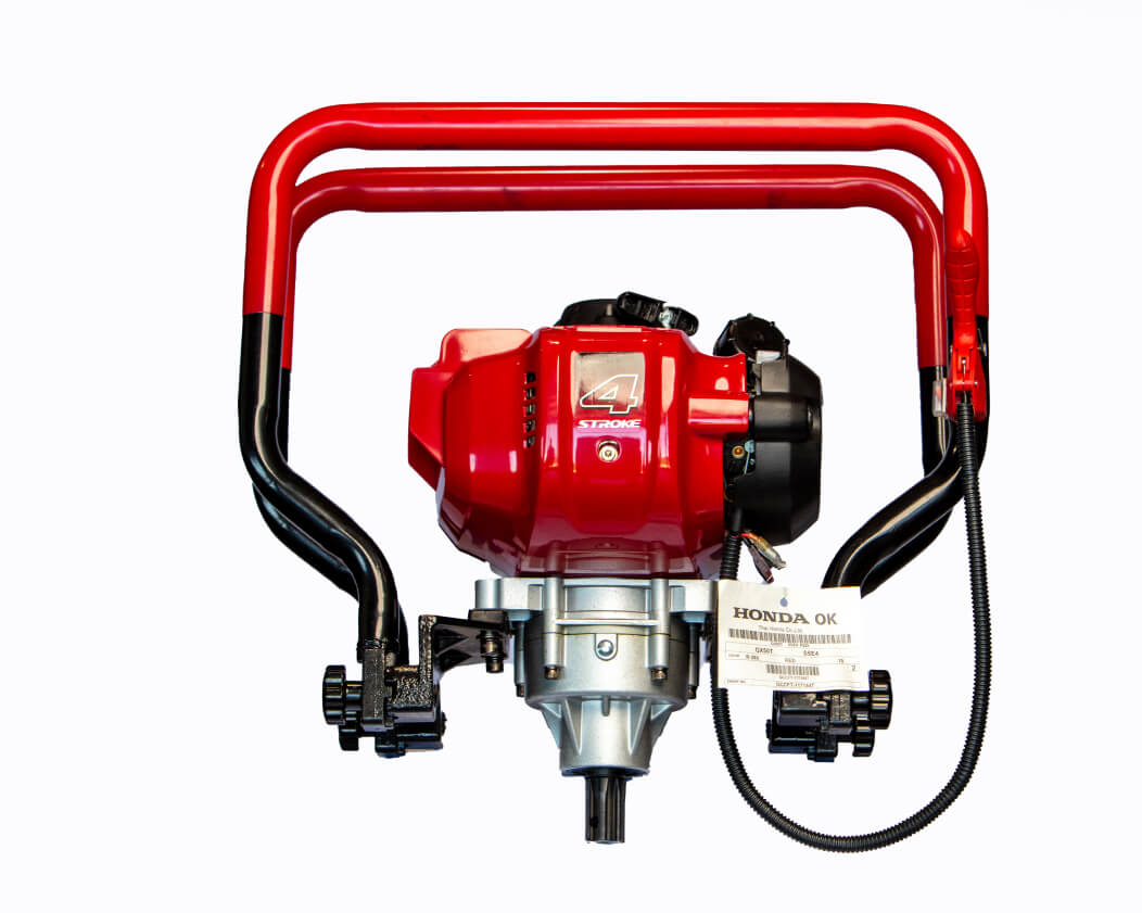 Shop the Bullmax Heavy Duty 2-Person Earth Auger powered by a Honda GX50 4-Stroke engine. Built for commercial use with folding handles, heavy-duty gearbox & replaceable auger blades.