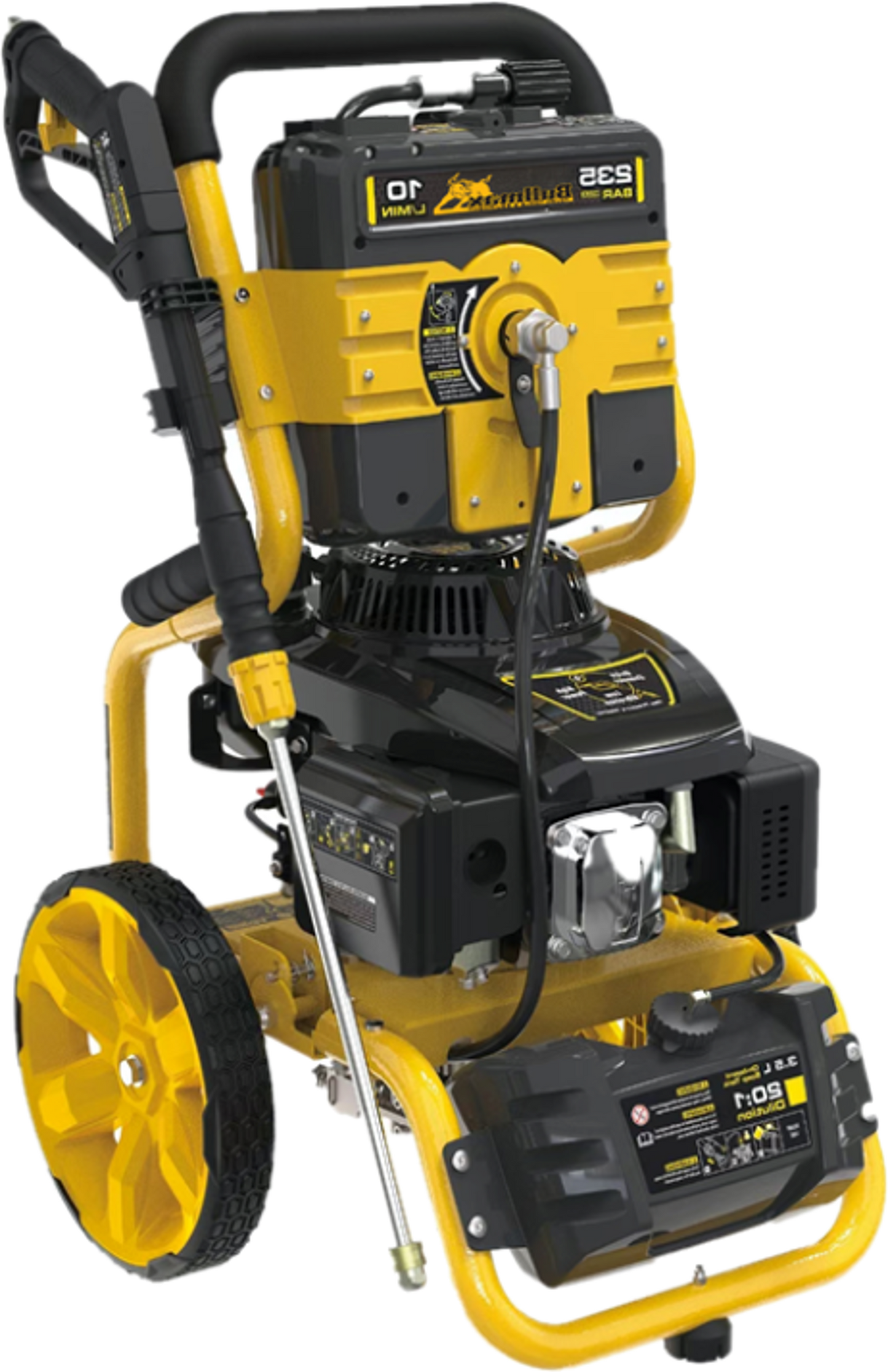 Shop the Bullmax 3200 PSI Petrol Pressure Washer (BMPW-3200). Features a 7HP 224cc engine, 10L/min flow, retractable hose reel & heavy-duty build for cars, driveways & machinery.