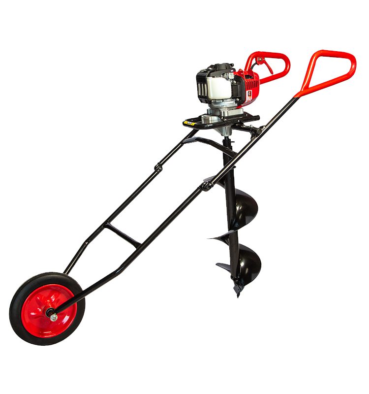 Bullmax One Person Wheeled Earth Auger – Heavy Duty Honda GX50 Engine