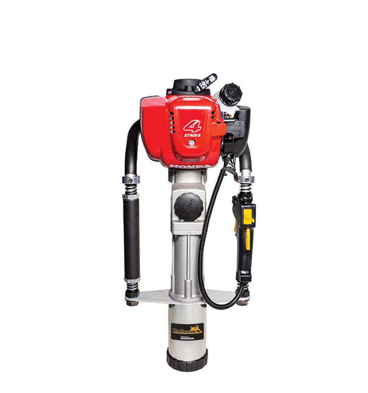 Buy the Bullmax BMPD-H35 4-Stroke Post Driver, powered by a Honda GX35 engine. Lightweight (12kg), anti-vibration handles, 4 interchangeable sleeve heads, custom carry case. Reconditioned ex-demo unit, tested in Australia.