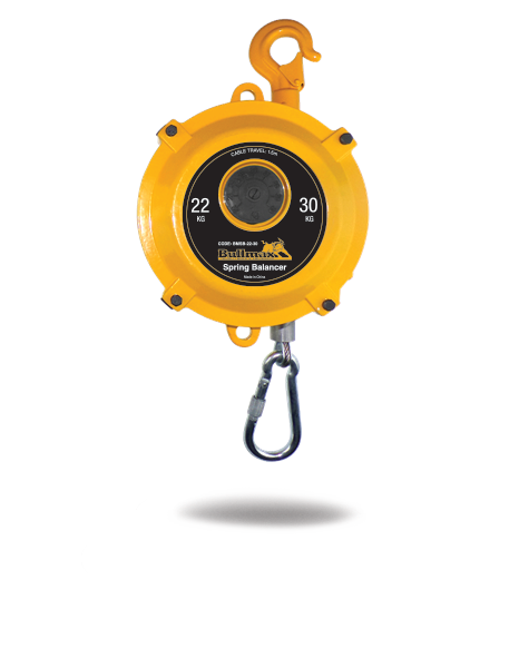 Shop the Bullmax Spring Balancer 22–30kg (BMSB-22-30). Heavy-duty tool support for welders, grinders & impact tools. Reduces fatigue, boosts safety, and prevents tool drops.