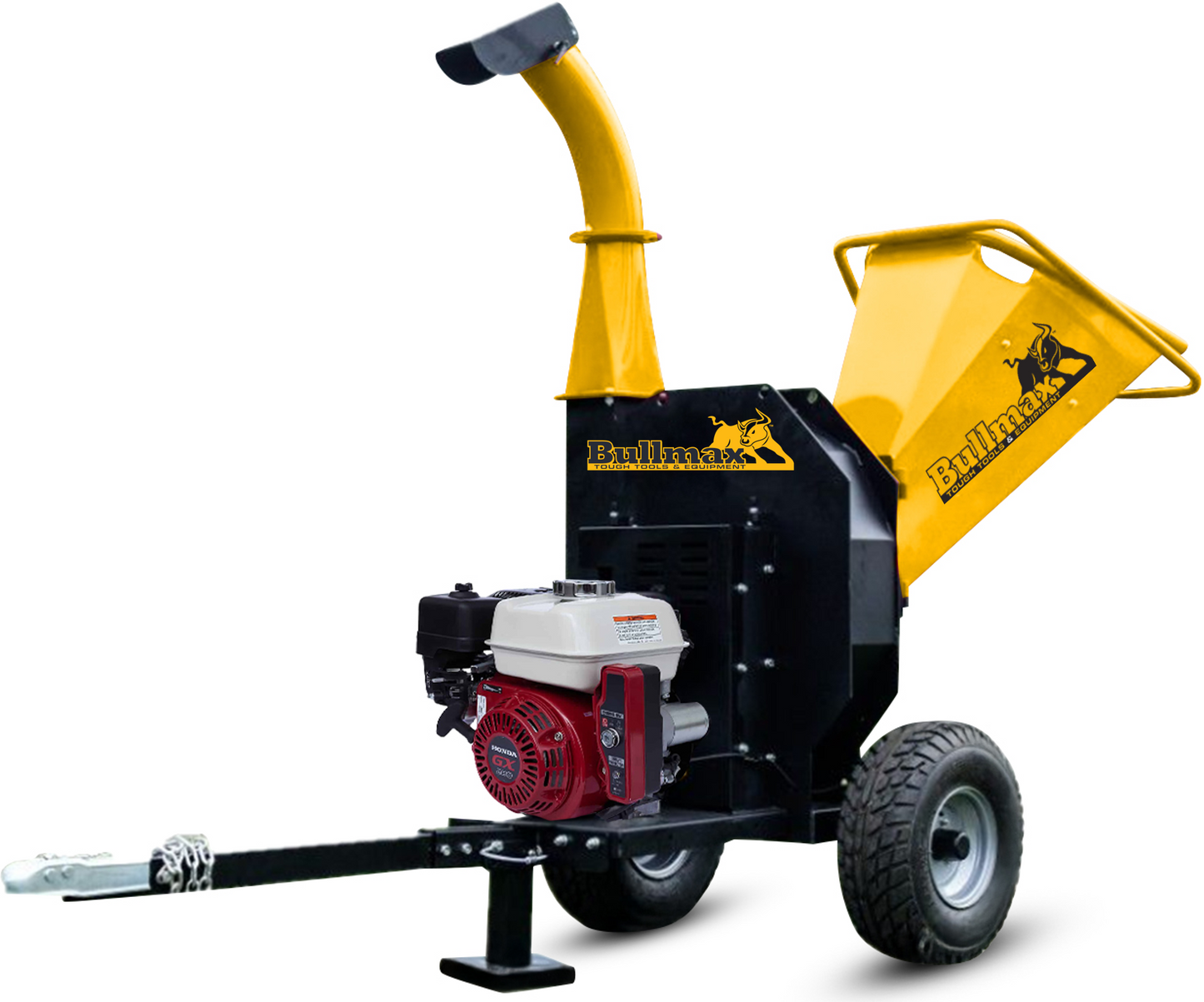 Get the Bullmax HD 130mm Wood Chipper powered by the Honda GX390 4-Stroke engine. Heavy-duty, 600mm disc with 20 blades. Built tough for farms, acreage & landscaping.