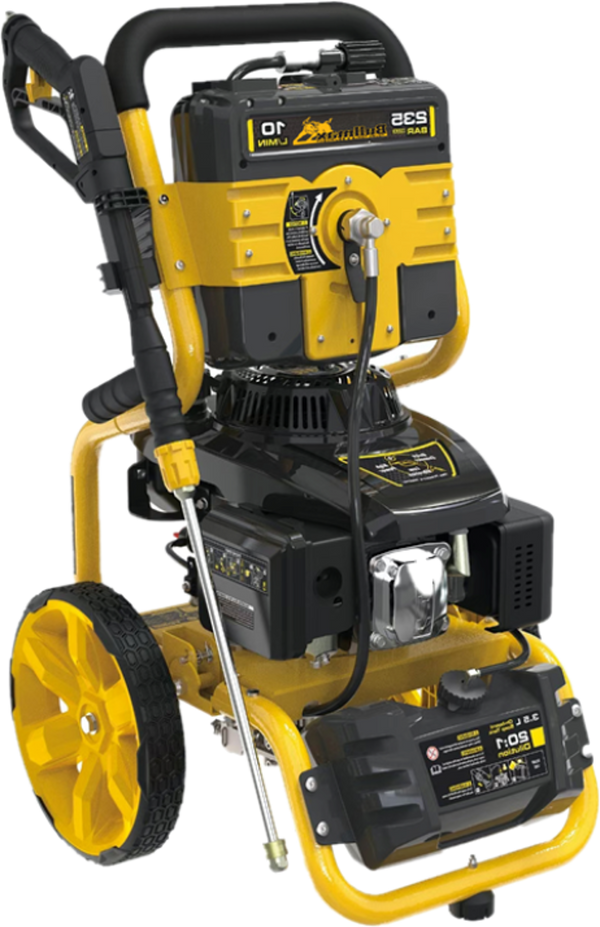 Shop the Bullmax 3200 PSI Petrol Pressure Washer (BMPW-3200). Features a 7HP 224cc engine, 10L/min flow, retractable hose reel & heavy-duty build for cars, driveways & machinery.